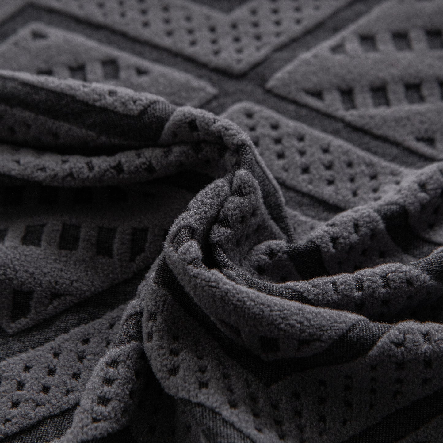 Modern Geometric Jacquard Sofa Slipcover, High Stretch 1-Piece Textured Couch Cover