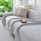 Cooling Ice Silk Soft Sofa Cover Blanket, Woven Geometric Textured Modern Couch Cover