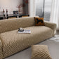 Modern Geometric Jacquard Sofa Slipcover, High Stretch 1-Piece Textured Couch Cover
