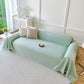 Cooling Ice Silk Soft Sofa Cover Blanket, Woven Geometric Textured Modern Couch Cover