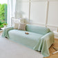 Cooling Ice Silk Soft Sofa Cover Blanket, Woven Geometric Textured Modern Couch Cover