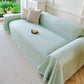 Cooling Ice Silk Soft Sofa Cover Blanket, Woven Geometric Textured Modern Couch Cover