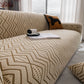 Modern Geometric Jacquard Sofa Slipcover, High Stretch 1-Piece Textured Couch Cover
