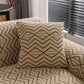 Modern Geometric Jacquard Sofa Slipcover, High Stretch 1-Piece Textured Couch Cover
