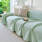Cooling Ice Silk Soft Sofa Cover Blanket, Woven Geometric Textured Modern Couch Cover