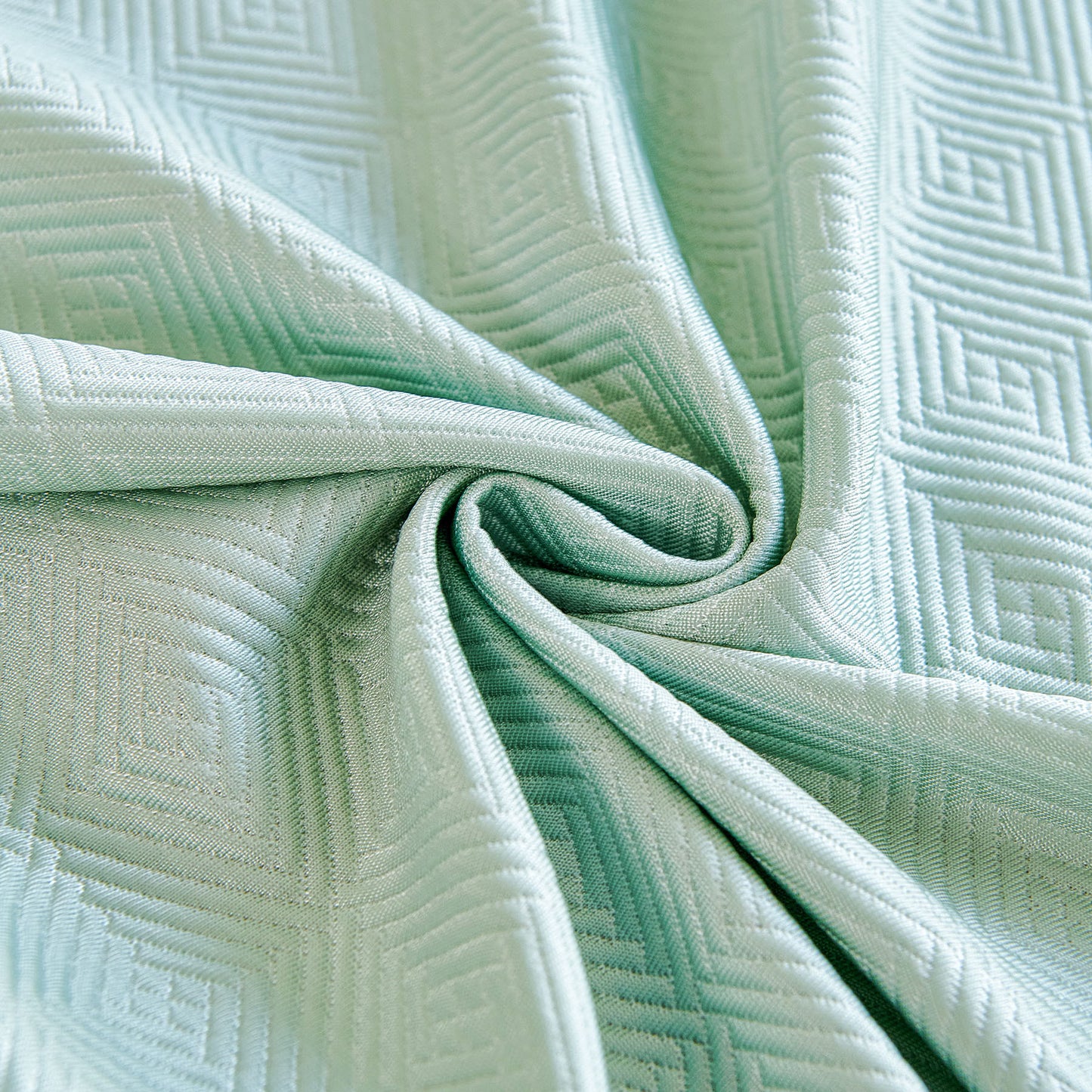 Cooling Ice Silk Soft Sofa Cover Blanket, Woven Geometric Textured Modern Couch Cover