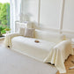 Cooling Ice Silk Soft Sofa Cover Blanket, Woven Geometric Textured Modern Couch Cover