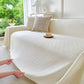 Cooling Ice Silk Soft Sofa Cover Blanket, Woven Geometric Textured Modern Couch Cover