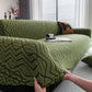 Modern Geometric Jacquard Sofa Slipcover, High Stretch 1-Piece Textured Couch Cover