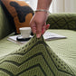 Modern Geometric Jacquard Sofa Slipcover, High Stretch 1-Piece Textured Couch Cover