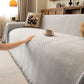 Oversized Classic Textured Herringbone Sofa Throw Cover, Raised Woven Couch Protector