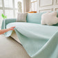 Cooling Ice Silk Knit Couch Cover, Breathable Pet Friendly Soft Throw Cover for Sofas