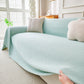 Cooling Ice Silk Knit Couch Cover, Breathable Pet Friendly Soft Throw Cover for Sofas