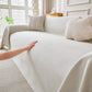 Cooling Ice Silk Knit Couch Cover, Breathable Pet Friendly Soft Throw Cover for Sofas
