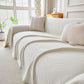 Cooling Ice Silk Knit Couch Cover, Breathable Pet Friendly Soft Throw Cover for Sofas