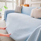 Cooling Ice Silk Knit Couch Cover, Breathable Pet Friendly Soft Throw Cover for Sofas