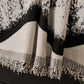 Oversized Abstract Brushstroke Sofa Throw Cover, Woven L Shaped Sectional Couch Cover