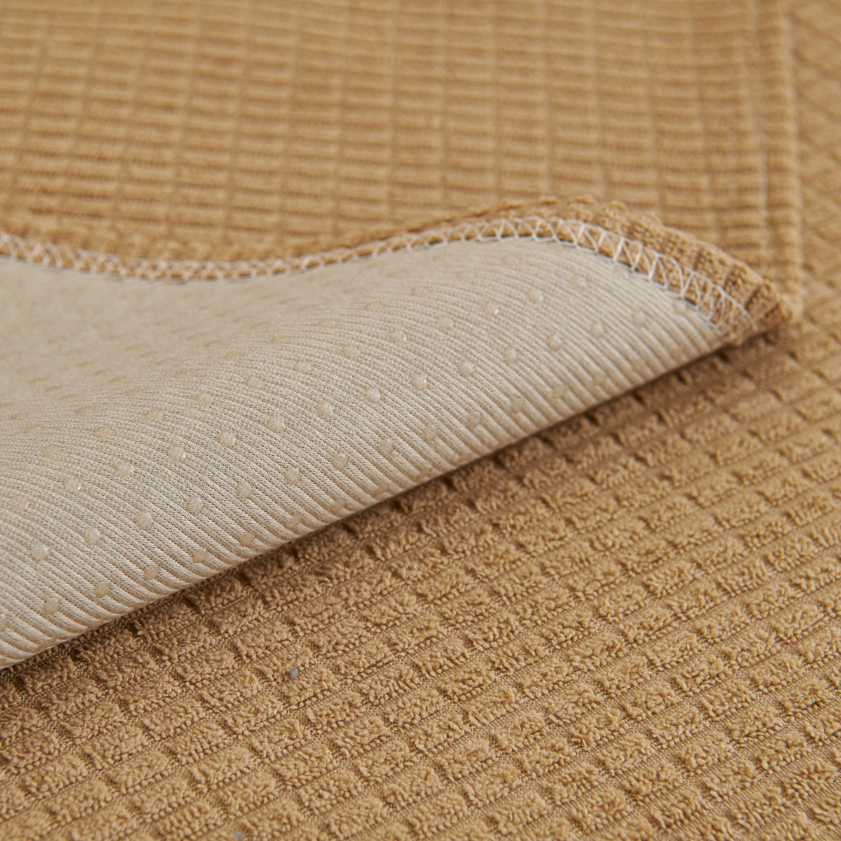 Water-Resistant Waffle Textured Sofa Cover, Non-Slip Couch Protector for Pets & Kids