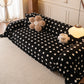 Plush Fleece Sofa Cover Throw, Soft Textured Polka Dot Couch Protector Blanket for Pets