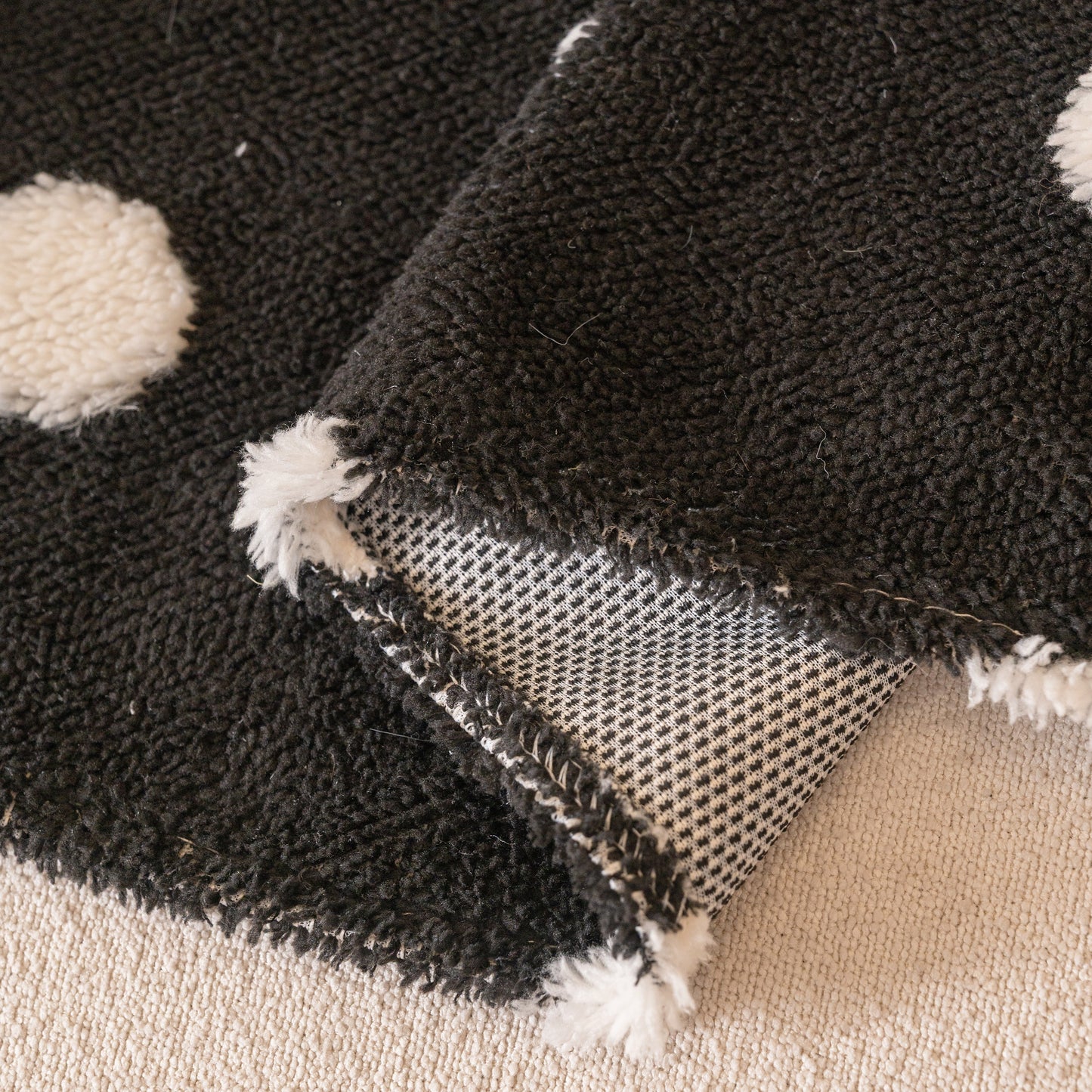 Plush Fleece Sofa Cover Throw, Soft Textured Polka Dot Couch Protector Blanket for Pets