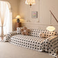 Plush Fleece Sofa Cover Throw, Soft Textured Polka Dot Couch Protector Blanket for Pets
