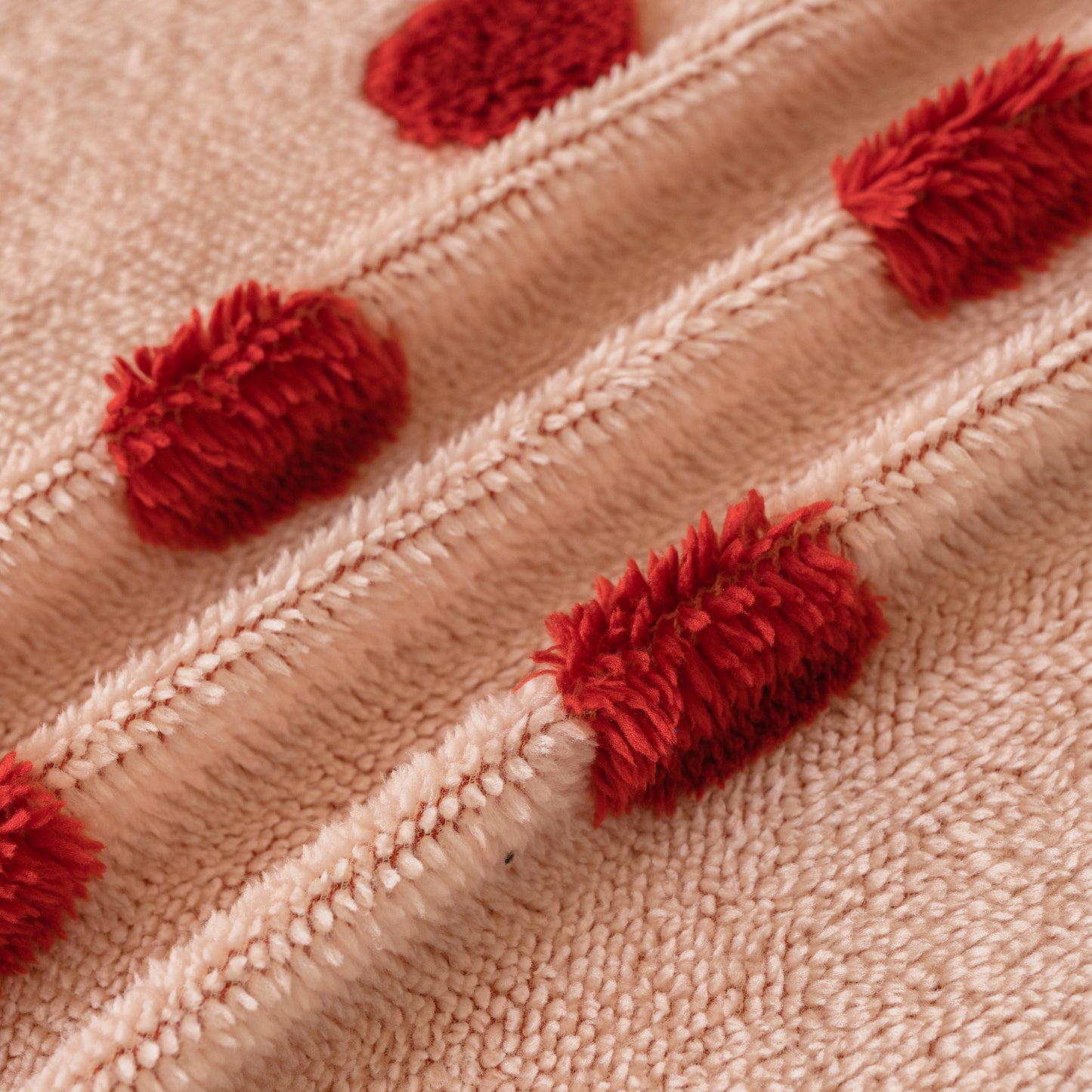 Plush Fleece Sofa Cover Throw, Soft Textured Polka Dot Couch Protector Blanket for Pets