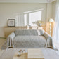 Boho Botanical Plush Sofa Throw Cover, Textured Leaf Pattern Slip Covers for Furniture