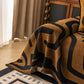 Modern Boho Chenille Sofa Cover Throw Blanket, Abstract Geometric Pattern Couch Cover