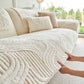 Luxury Plush Non-Slip Sofa Covers, Soft Fuzzy Embossed Sofa Topper & Seat Covers