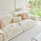 Luxury Plush Non-Slip Sofa Covers, Soft Fuzzy Embossed Sofa Topper & Seat Covers