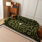Modern Boho Chenille Sofa Cover Throw Blanket, Abstract Geometric Pattern Couch Cover