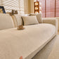 Chenille Herringbone Sofa Protector, Soft Non-Slip Couch Cover with Silicone Backing