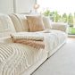 Luxury Plush Non-Slip Sofa Covers, Soft Fuzzy Embossed Sofa Topper & Seat Covers