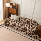 Modern Chenille Bold Abstract Pattern Sofa Cover, Artistic Decorative Furniture Cover