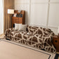 Modern Chenille Bold Abstract Pattern Sofa Cover, Artistic Decorative Furniture Cover
