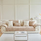 Luxury Plush Non-Slip Sofa Covers, Soft Fuzzy Embossed Sofa Topper & Seat Covers