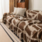 Modern Chenille Bold Abstract Pattern Sofa Cover, Artistic Decorative Furniture Cover
