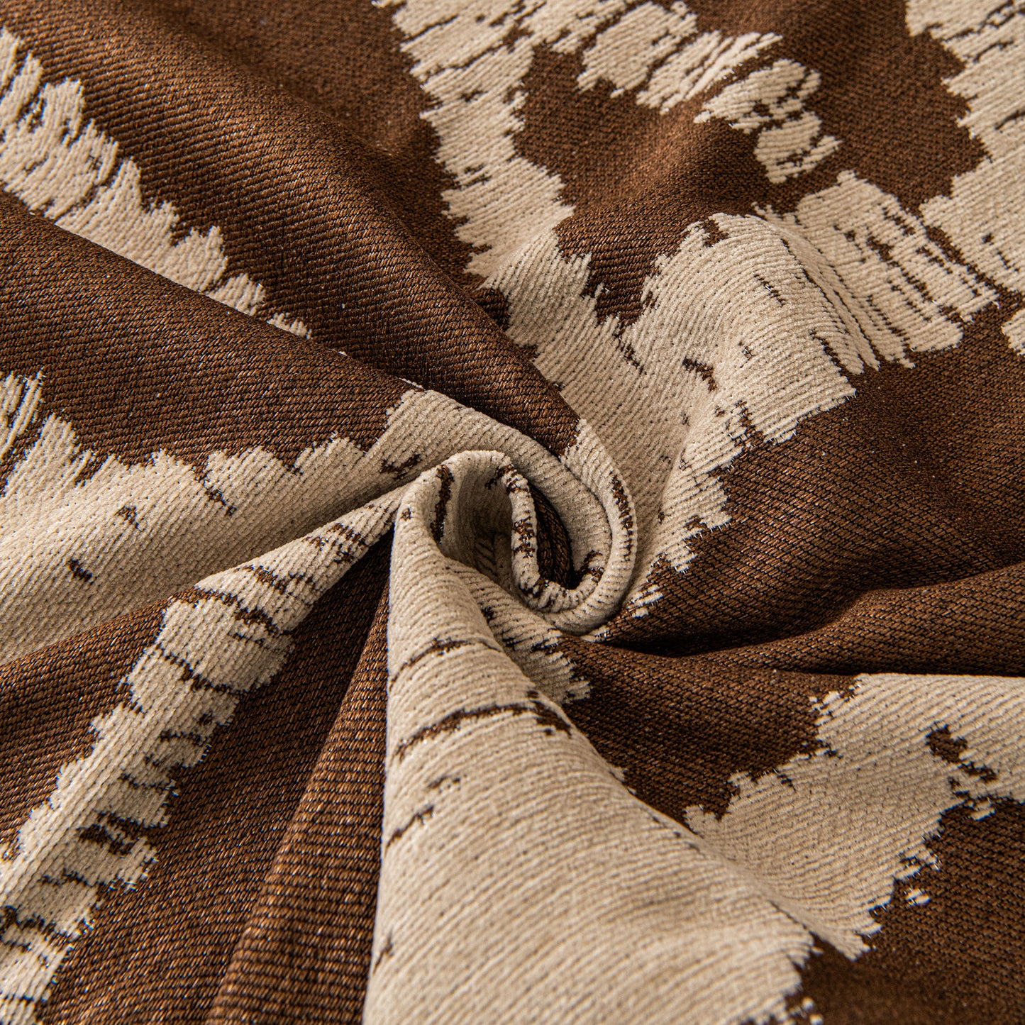 Modern Chenille Bold Abstract Pattern Sofa Cover, Artistic Decorative Furniture Cover