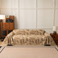 Modern Chenille Bold Abstract Pattern Sofa Cover, Artistic Decorative Furniture Cover
