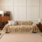 Modern Chenille Bold Abstract Pattern Sofa Cover, Artistic Decorative Furniture Cover