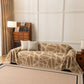 Modern Chenille Bold Abstract Pattern Sofa Cover, Artistic Decorative Furniture Cover