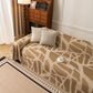 Modern Chenille Bold Abstract Pattern Sofa Cover, Artistic Decorative Furniture Cover