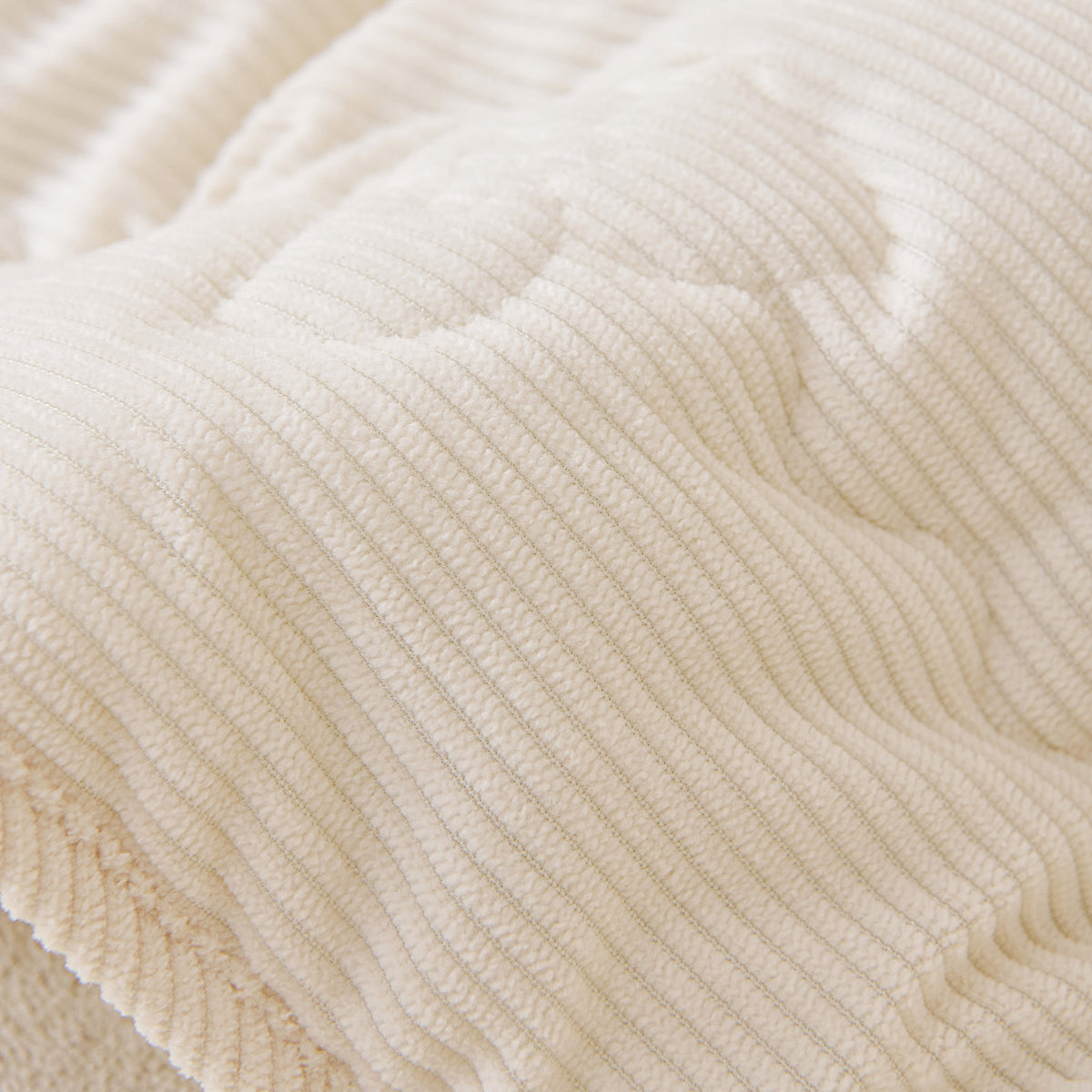 Quilted Corduroy Couch Topper, Non-Slip Soft Padded Sofa Protector Cover for Pets, Kids