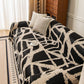 Modern Chenille Bold Abstract Pattern Sofa Cover, Artistic Decorative Furniture Cover