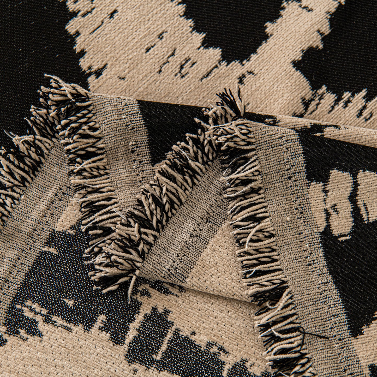 Modern Chenille Bold Abstract Pattern Sofa Cover, Artistic Decorative Furniture Cover