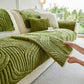 Luxury Plush Non-Slip Sofa Covers, Soft Fuzzy Embossed Sofa Topper & Seat Covers