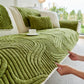 Luxury Plush Non-Slip Sofa Covers, Soft Fuzzy Embossed Sofa Topper & Seat Covers