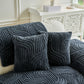 Luxury Plush Non-Slip Sofa Covers, Soft Fuzzy Embossed Sofa Topper & Seat Covers