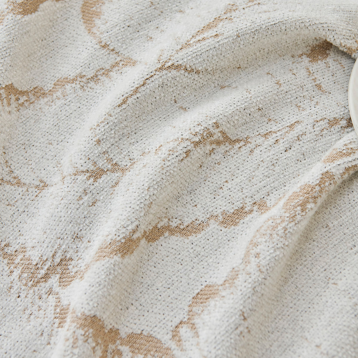 Oversized Leaf Sofa Throw Cover, Botanical Textured Couch Cover for Sectional Sofa