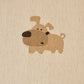 Cute Dog Pattern Chenille Sofa Throw Cover, Textured Woven Furniture Covers for Pets